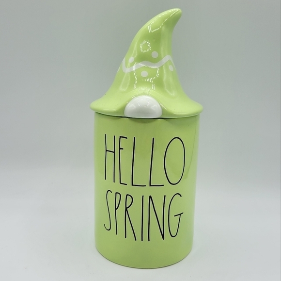 Rae Dunn Hello Spring Knome Candle Garden Mint - Picture 5 of 5